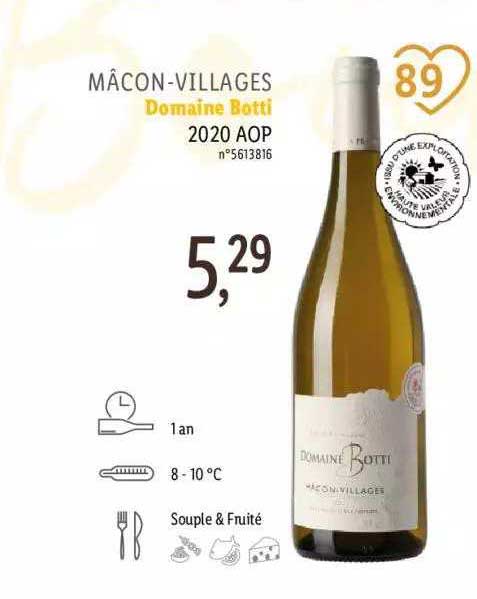 mâcon-villages domaine botti 2020 aop