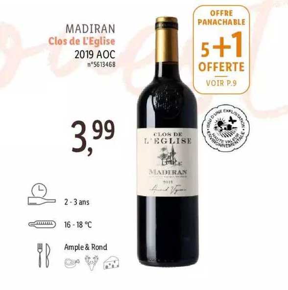 madiran clos de l'eglise 2019 aoc