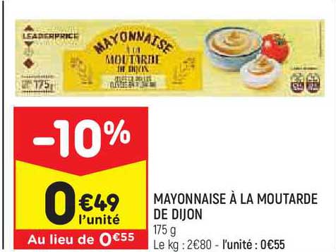 Mayonnaise à La Moutarde De Dijon