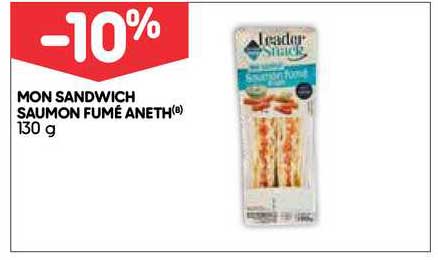 mon sandwich saumon fumé aneth