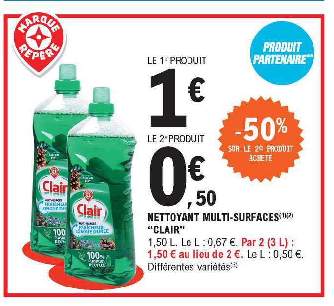 nettoyant multi-surfaces "clair"