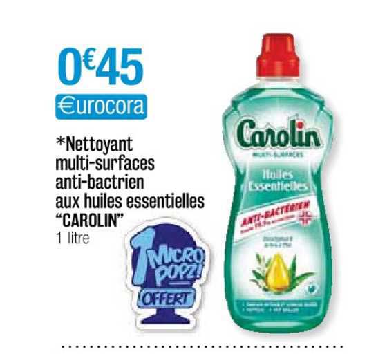 nettoyant multi-surfaces anti-bactérien aux huiles essentielles "carolin"