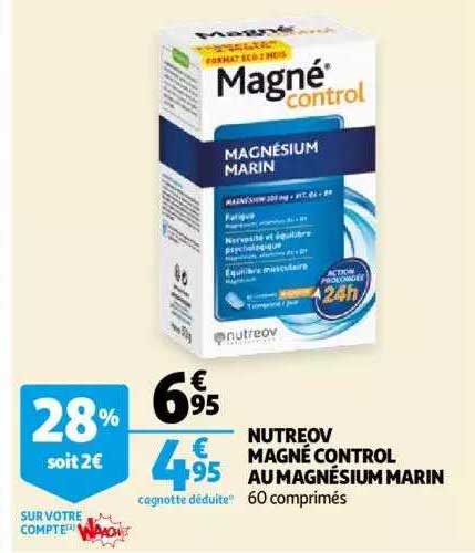 nutreov mangé control au magnésium marin