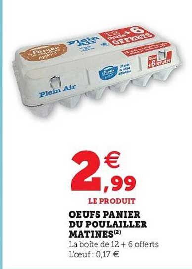 Oeufs Panier Du Poulailler Matines