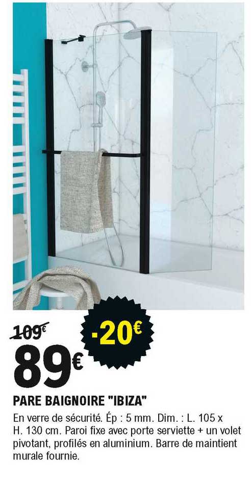 pare baignoire "ibiza"