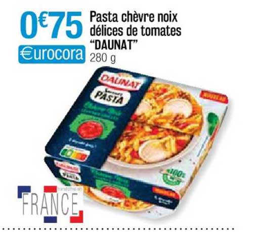 Pasta Chèvre Noix Délices De Tomates "daunat"