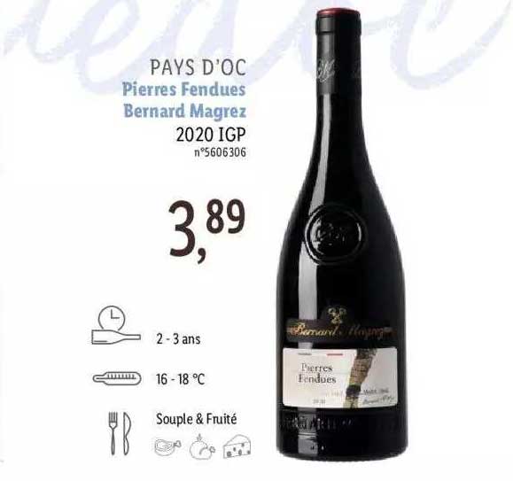 pays d'oc pierres fendues bernard magrez 2020 igp