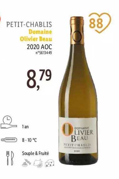 petit-chablis domaine olivier beau 2020 aoc