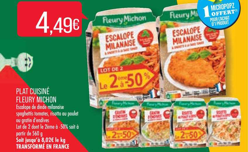 plat cuisiné fleury michon