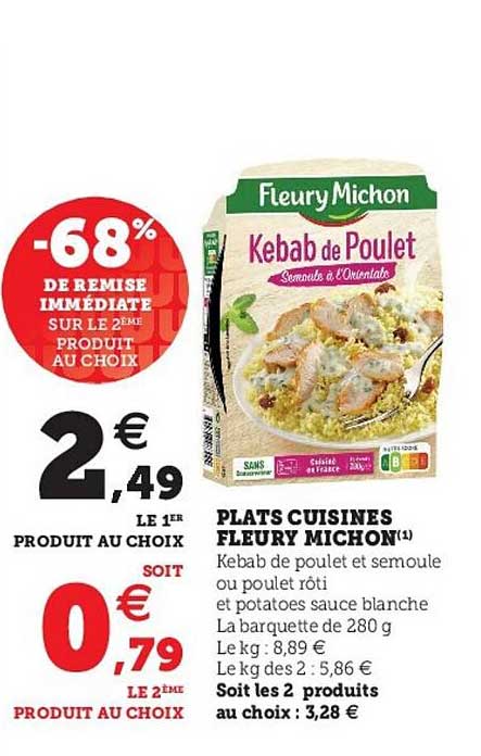 plats cuisinés fleury michon