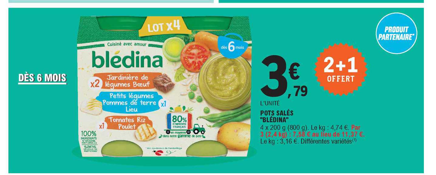 pots salés "blédina"