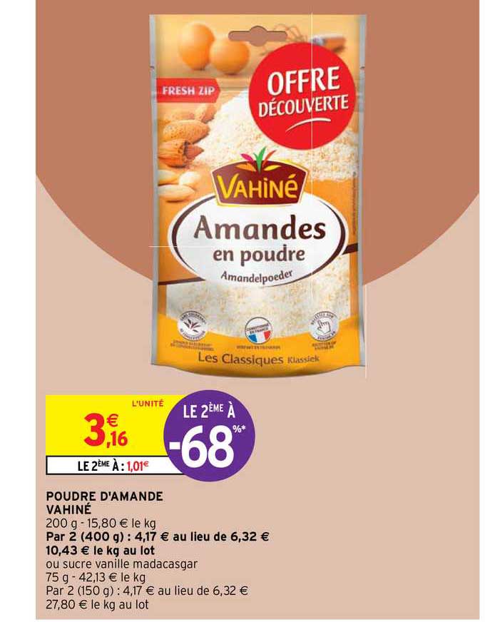 poudre d'amande vahiné