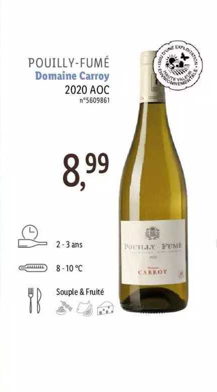 pouilly-fumé domaine carroy 2020 aoc