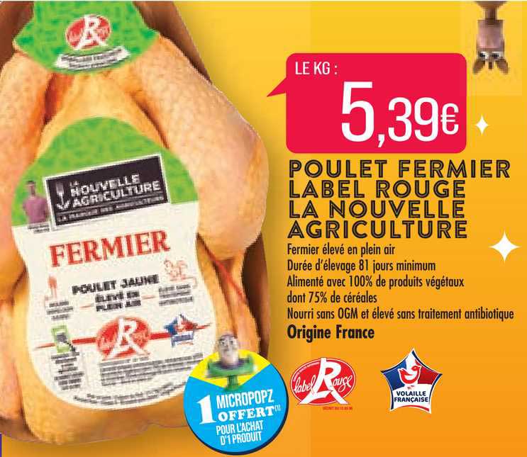 poulet fermier label rouge la nouvelle agriculture