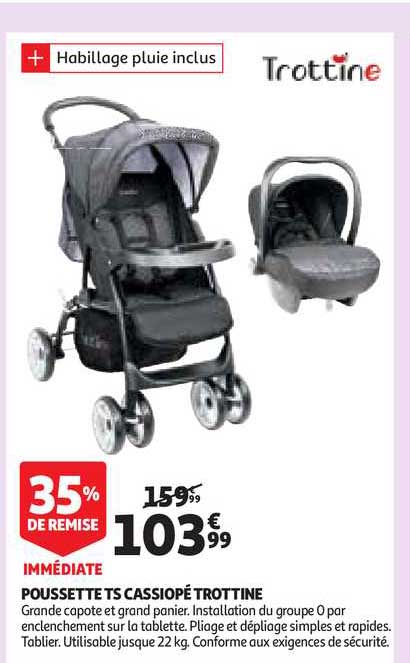 poussettes cassiopé trottine