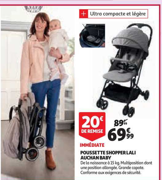 poussettes shopper lali auchan baby