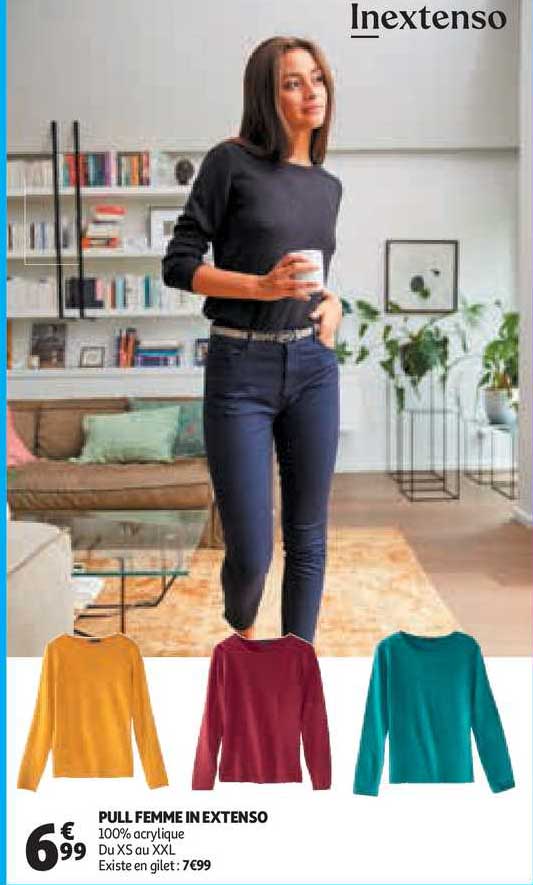 pull femme in extenso