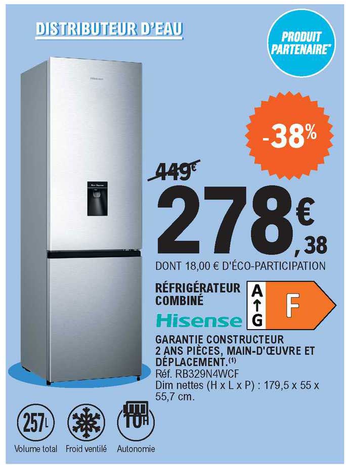 Réfrigérateur Combiné Hisense