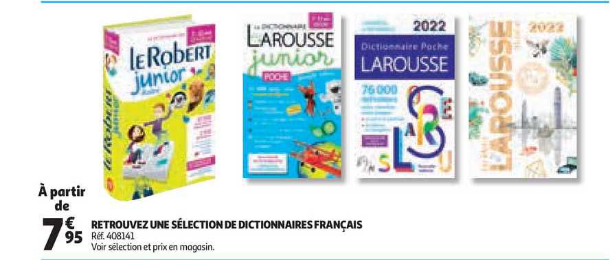 retrouvez une sélection de dictionnaires français