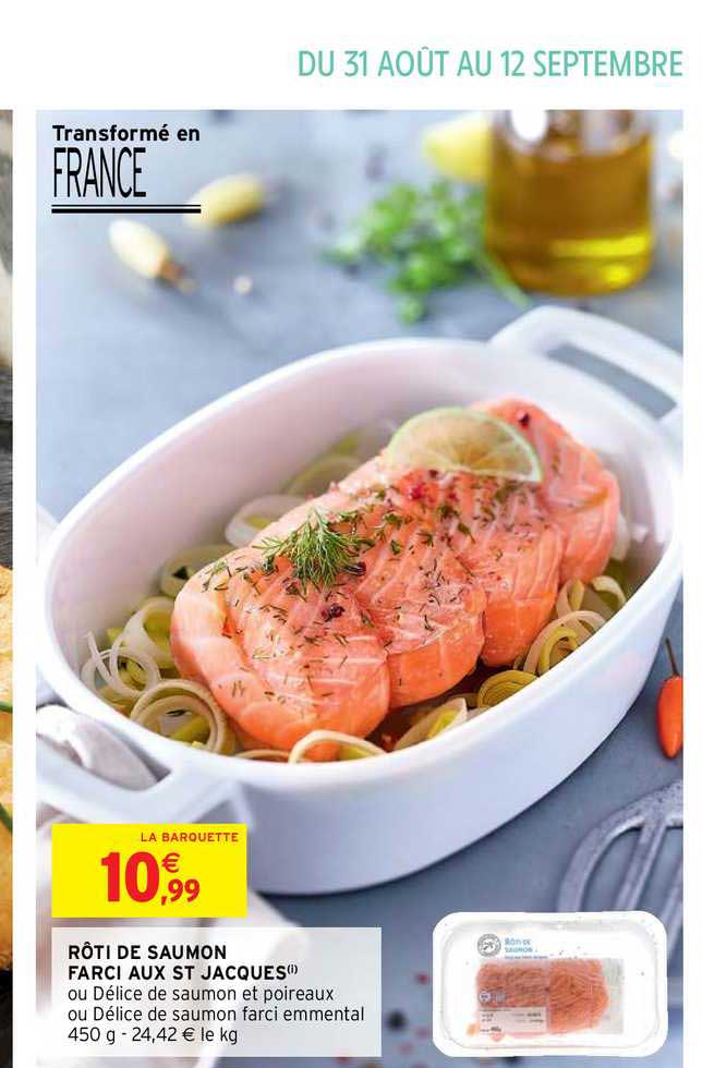 rôti de saumon farci aux st jacques