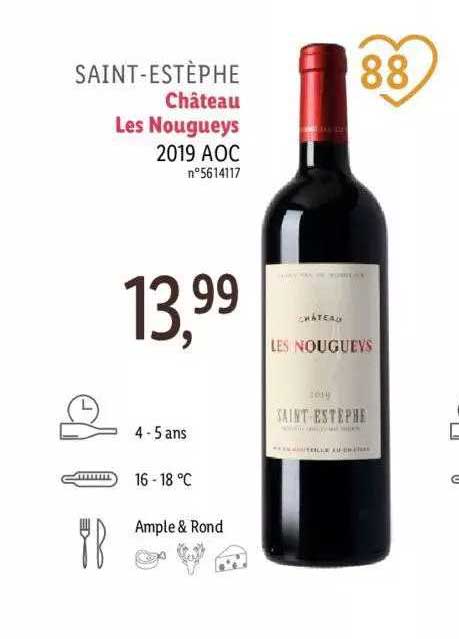 saint-estèphe château les nougueys 2019 aoc