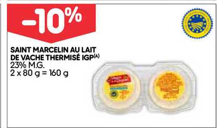 Saint Marcelin Au Lait De Vache Thermisé Igp