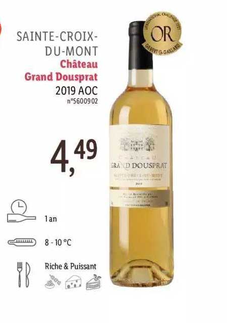 sainte-croix-du-mont château grand dousprat 2019 aoc