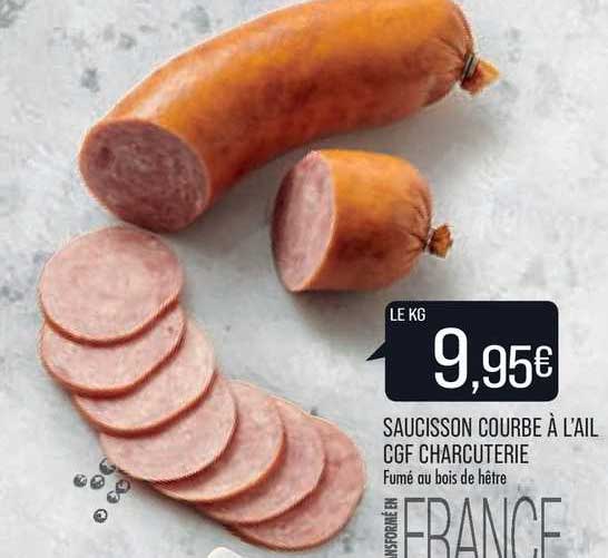 Saucisson Courbe à L'ail Cgf Charcuterie