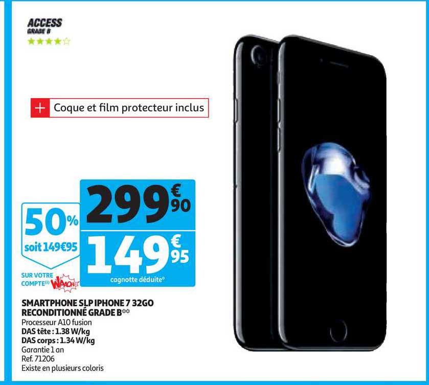 smartphone slp iphone 7 32go reconditionné grade b