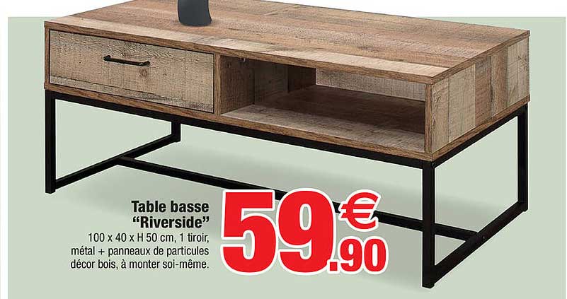 table basse "riverside"