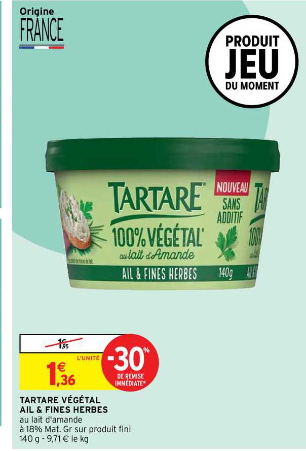 Tartare Végétal Ail & Fines Herbes