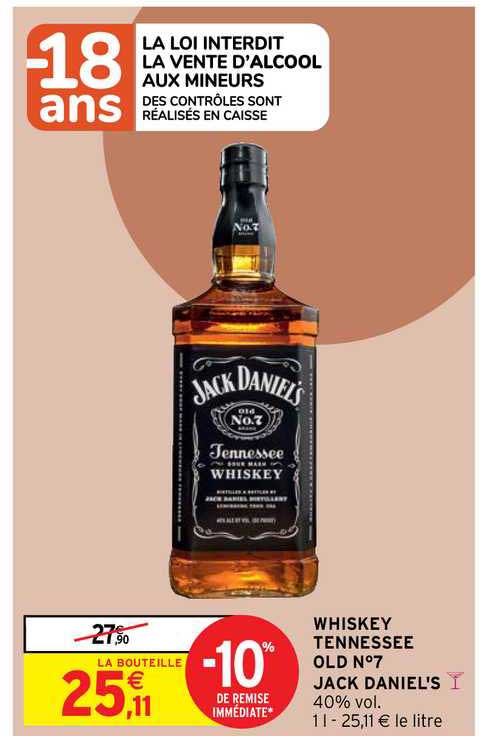 whiskey tennessee old n°7 jack daniel's
