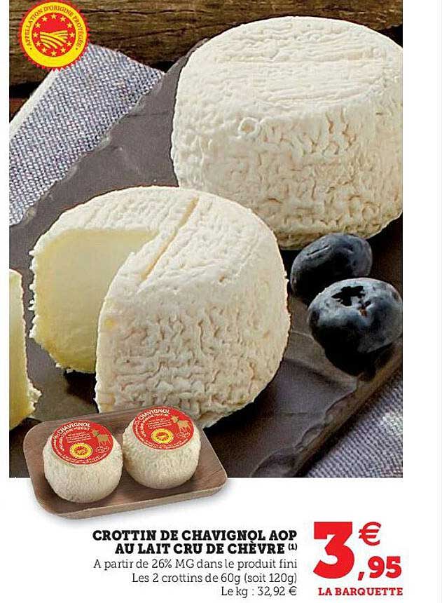 Crottin De Chavignol Aop Au Lait Cru De Chèvre