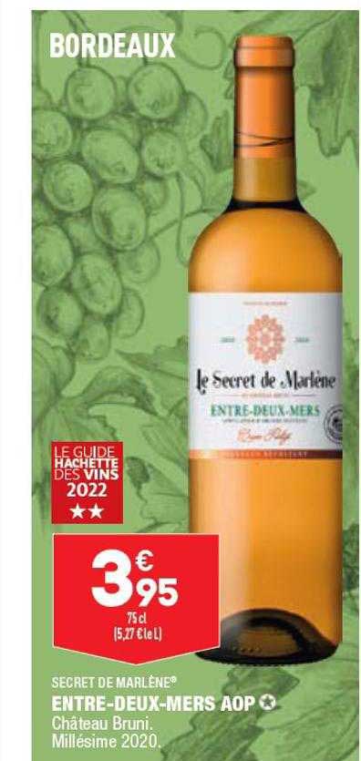 entre-deux-mers aop secret de Marlène