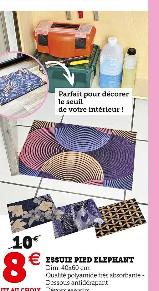 essuie pied éléphant