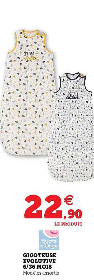 gigoteuse évolutive 6-36 mois