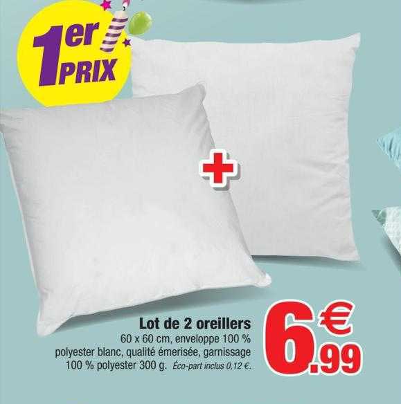 Lot De 2 Oreillers