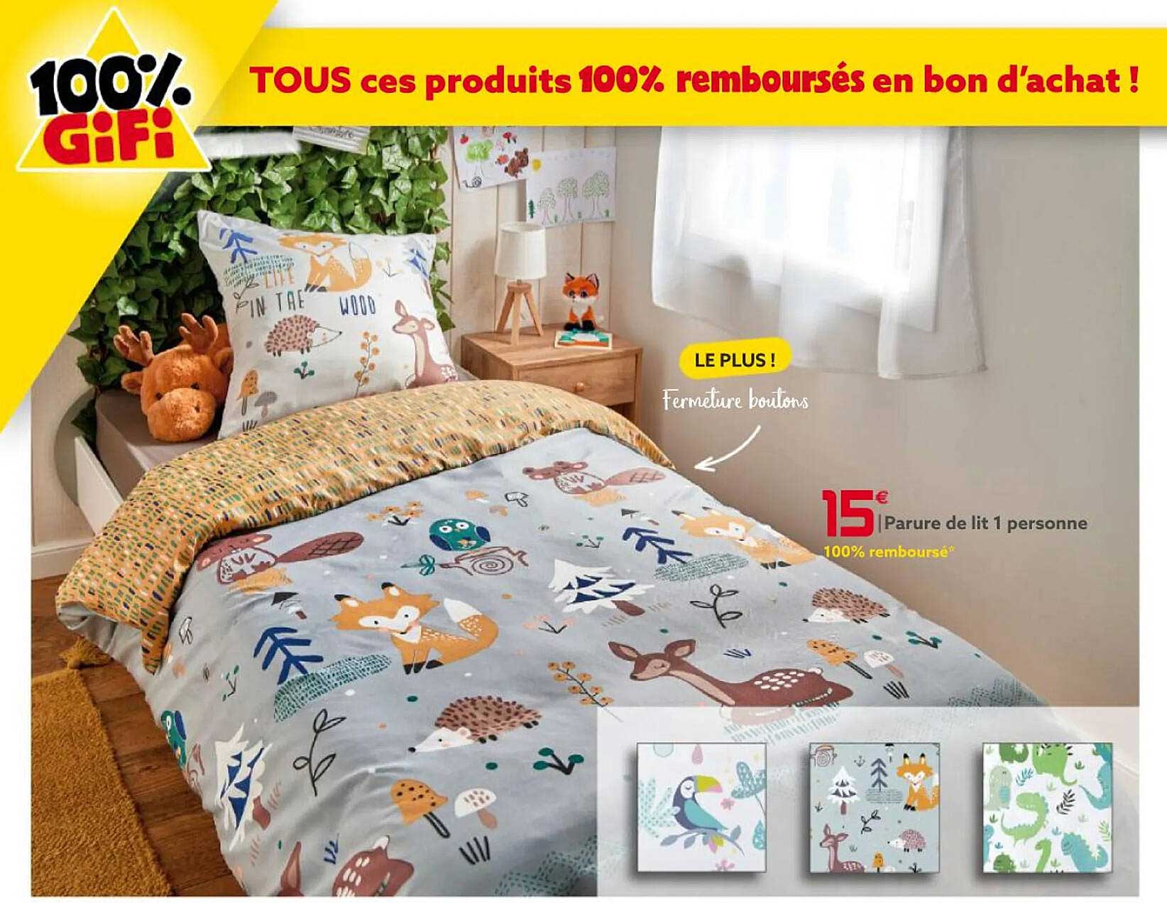 parure de lit 1 personne