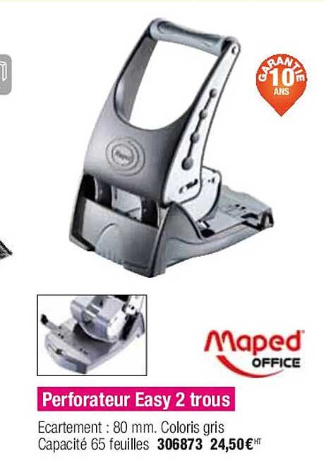 perforateur easy 2 trous maped office