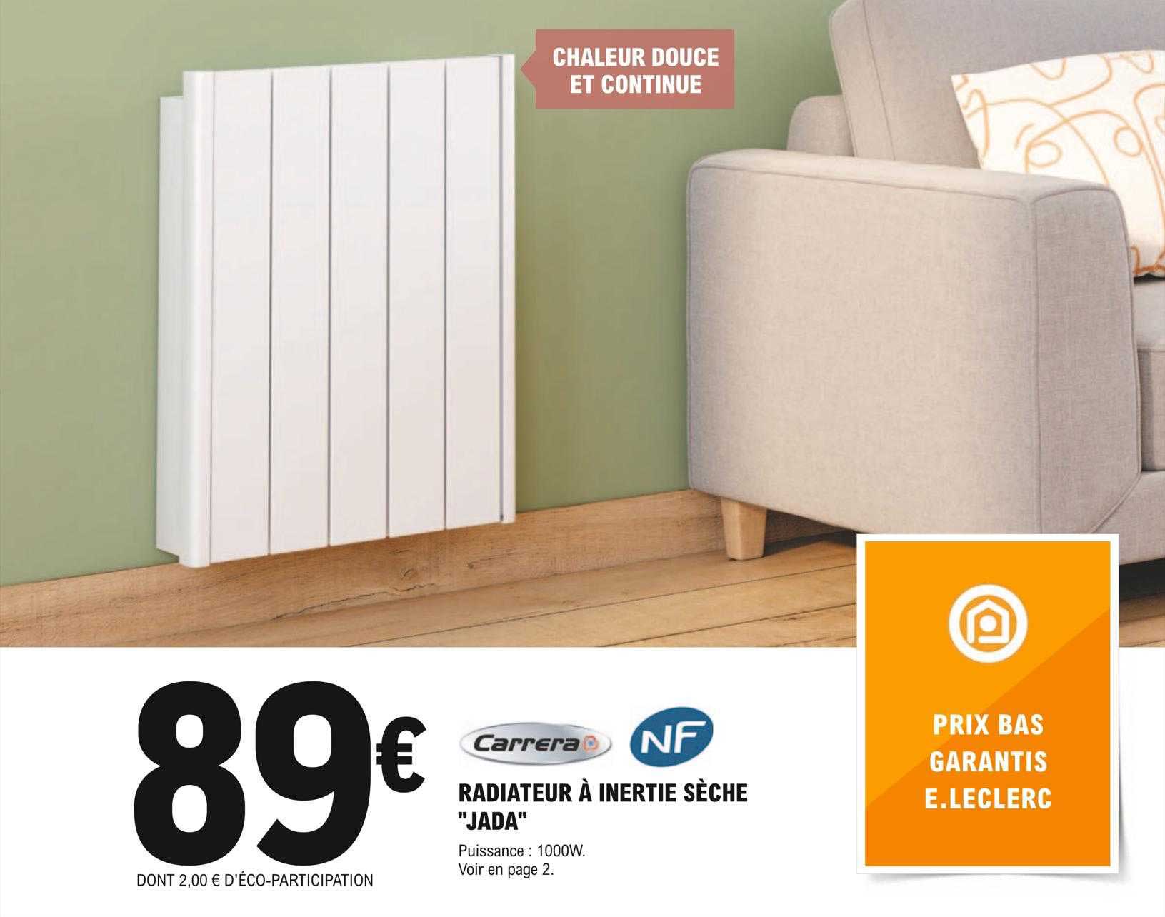 Radiateur à Inertie Sèche "jada" Carrera