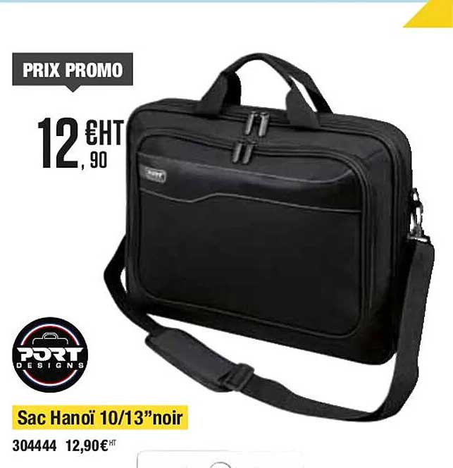 sac hanoï, 10-13" noir port designs