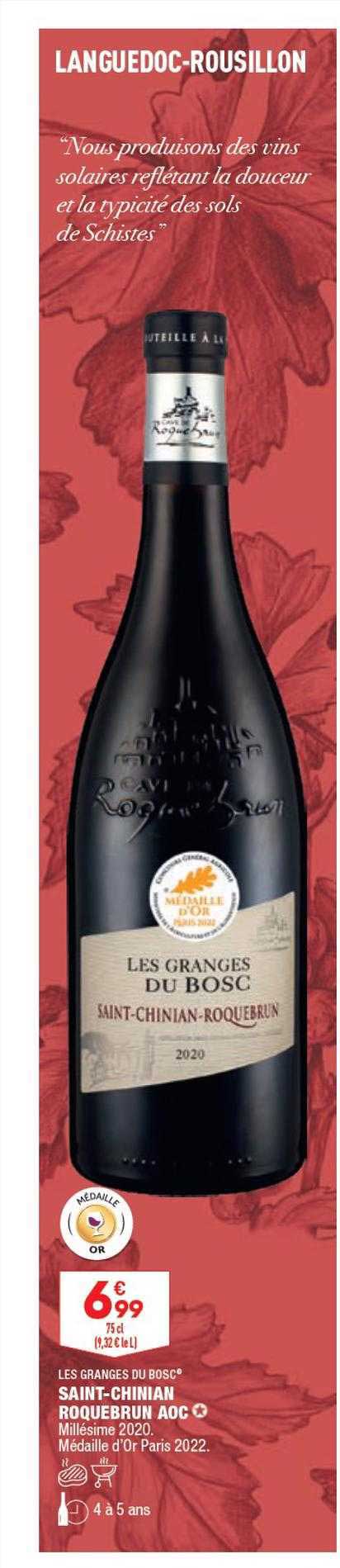 saint-chinian roquebrun aoc les granges du bosc