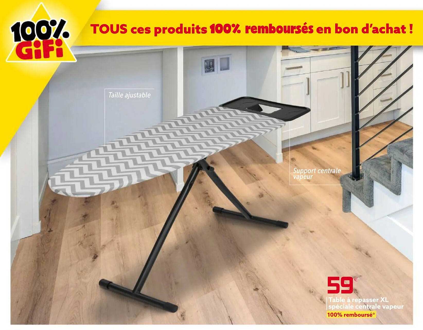 Table à Repasser Xl Spéciale Centrale Vapeur