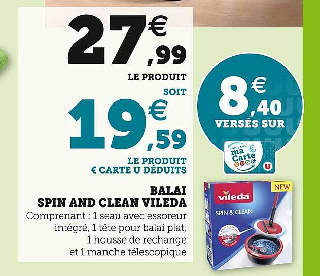 balai spin and clean vileda