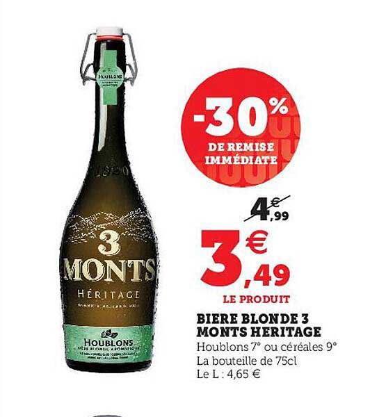 bière blonde 3 monts héritage