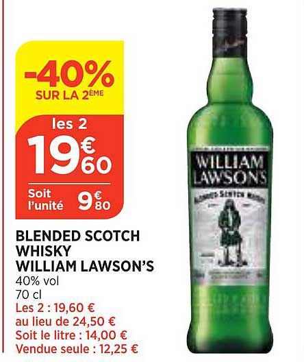 blended scotch whisky william lawson's