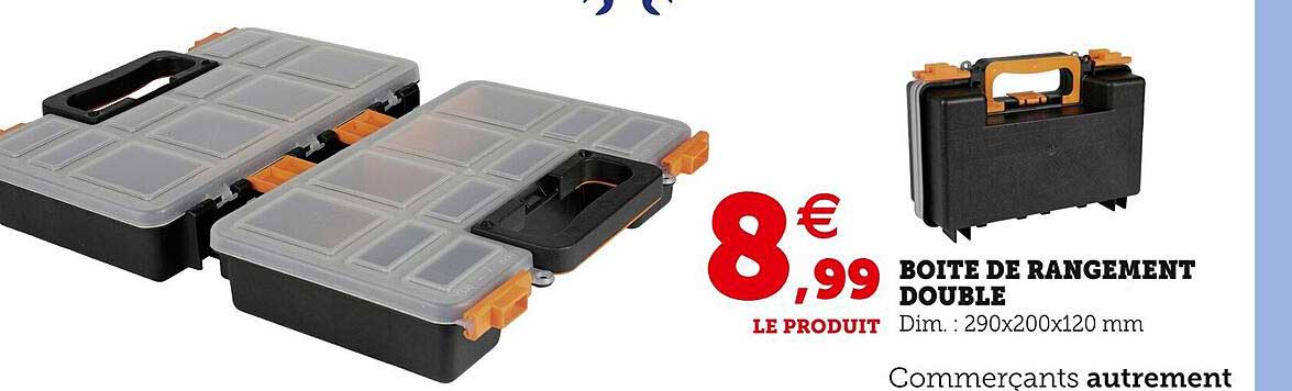 Boîte De Rangement Double