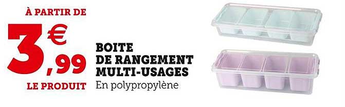 boîte de rangement multi-usages