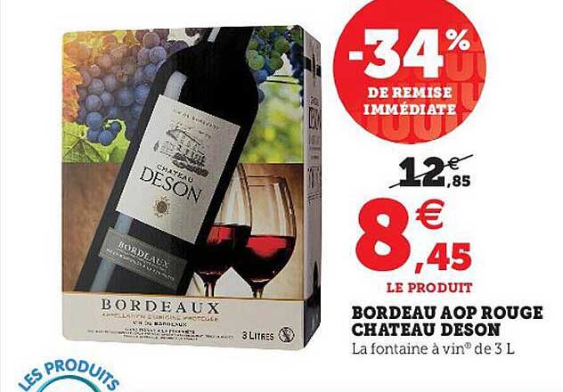 Bordeau Aop Rouge Château Deson
