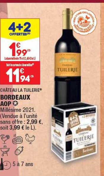 bordeaux aop château la tuilerie